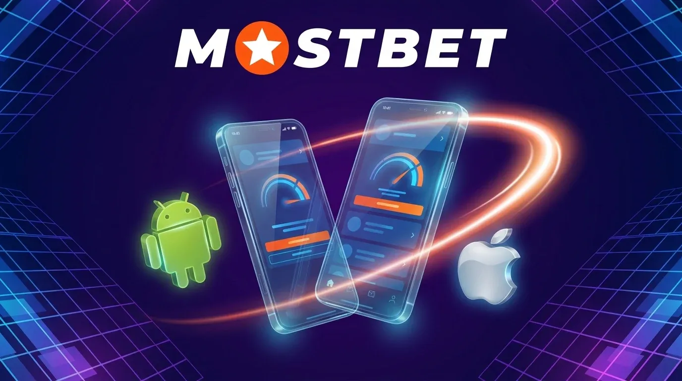 MOSTBET_smartphones_displaying